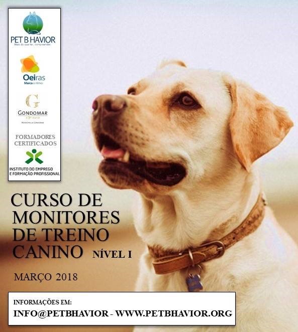 Curso de Monitores de Treino Canino, nével I, módulo de veterinária, Março de 2018, Oeiras